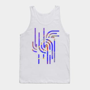 Geometric purple abstract galaxy Tank Top